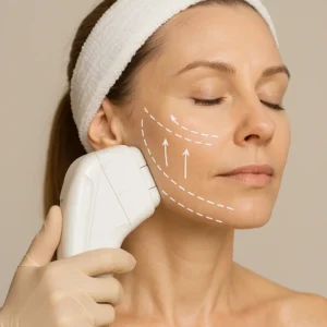 Woman having HI-FU to reduce wrinkles call LA LIPO Sedgley Now!