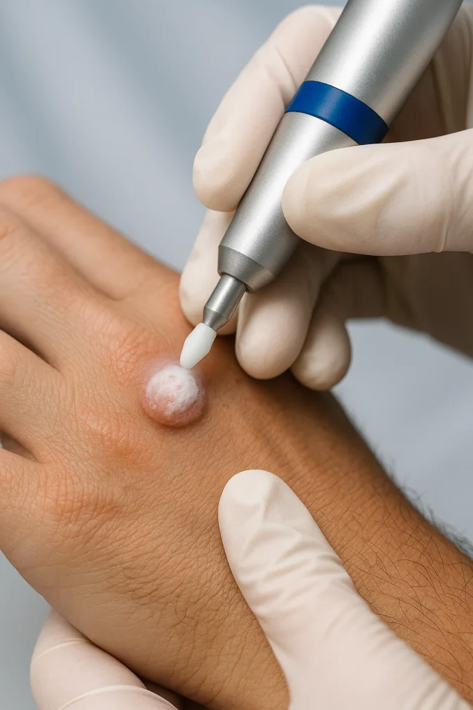 example of wart removal Sedgley using cryopen