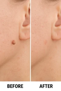 Skin tags removal Sedgley before and after