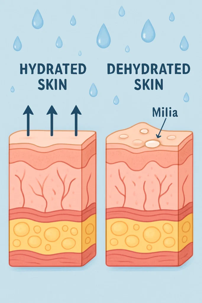 The importance of hydration and milia production Sedgley