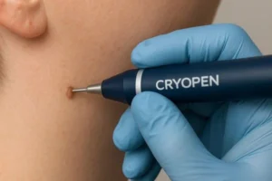 Person receiving skin tag removal Sedgley