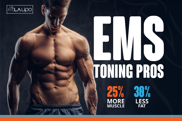 Image of man with sculpted stomach showing the fat loss and muscle gain of LA-EMS Body Sculpting Treatment Sedgley