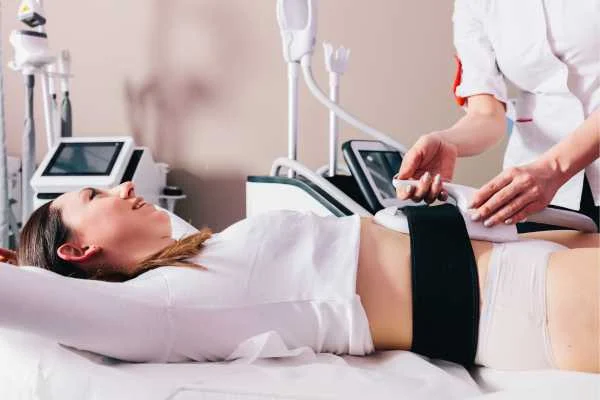 woman having body sculpting to help improve her body image and her mental health Sedgley