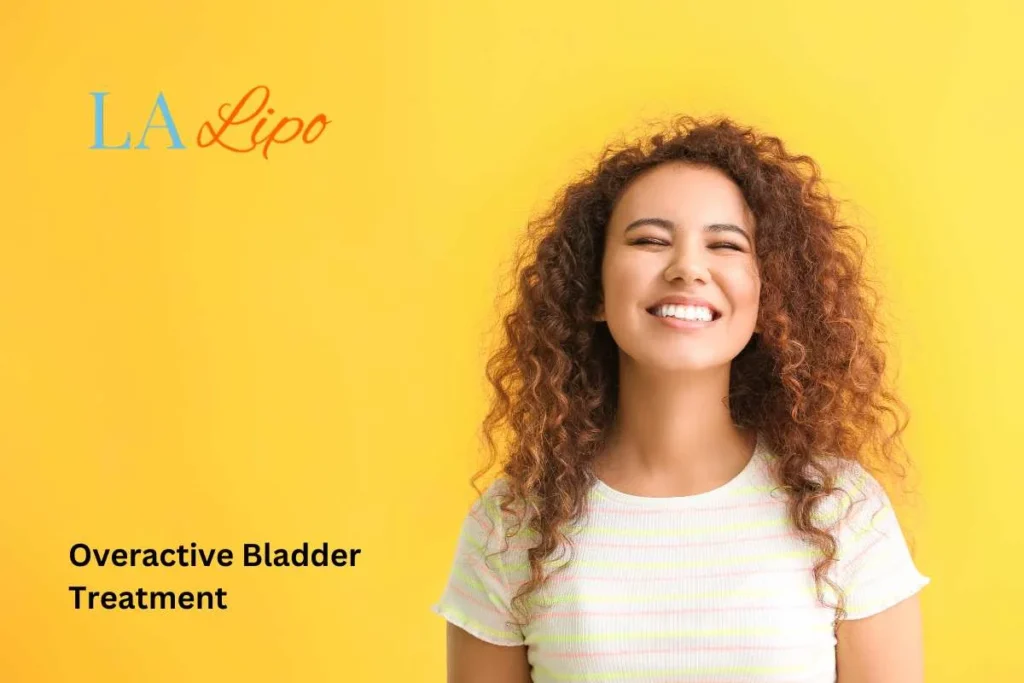 woman smiling about overactive bladder treatment Sedgley solutions