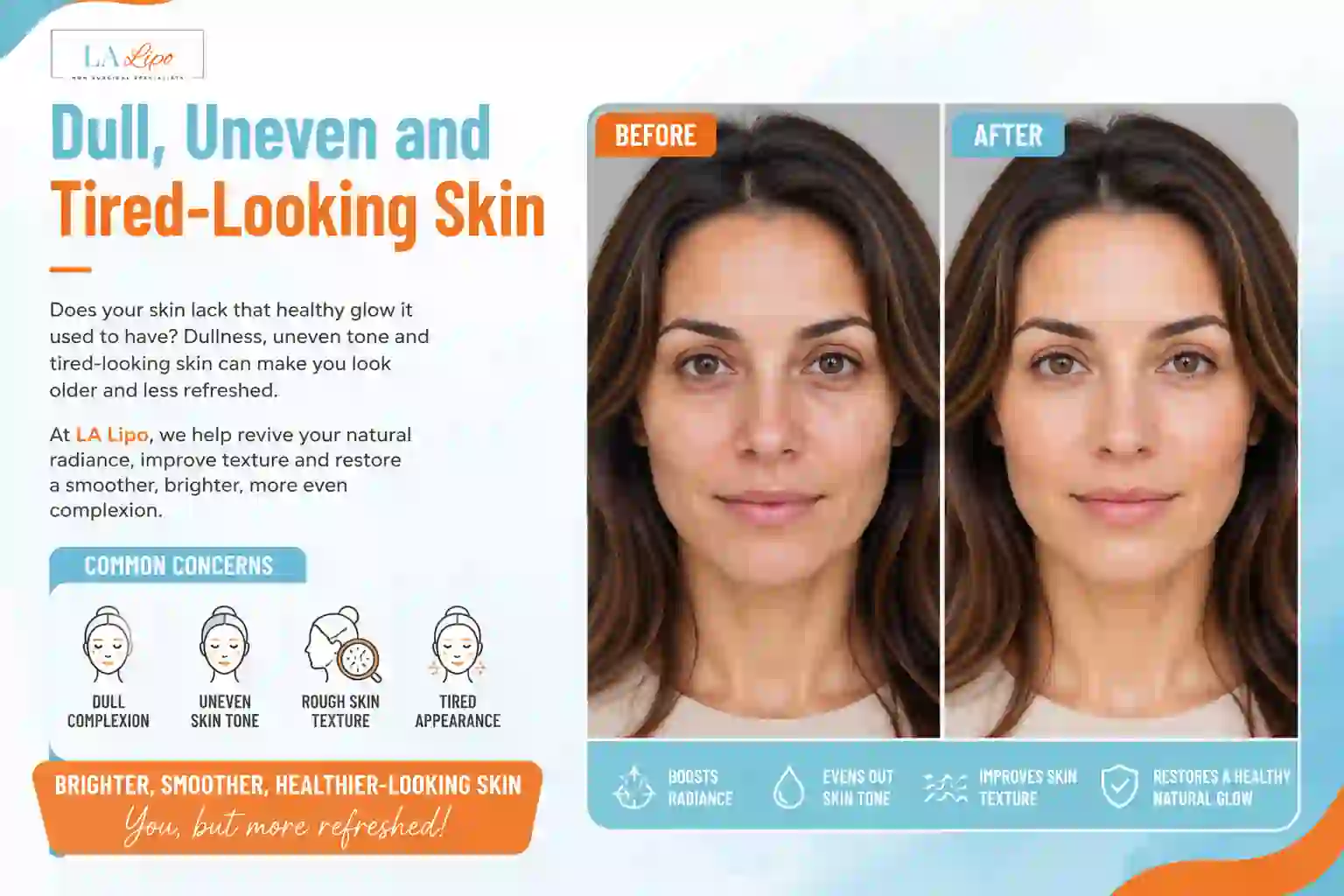 Sign #5: Dull, Uneven and Tired-Looking Skin Sedgley